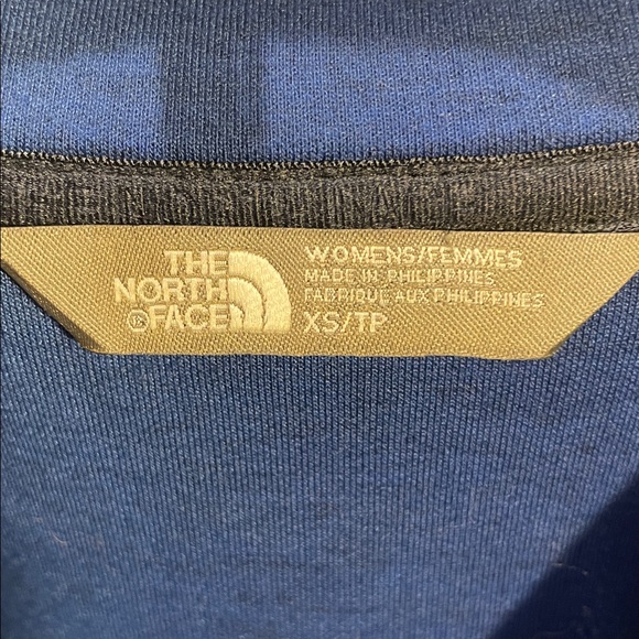North Face Thermal 3D 1/4 Inch Zip Blue Pullover Size XS - Picture 2 of 7